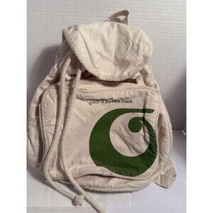Very Rare Vintage Promotional Green Way Markets Rucksack Bag Read NY Backpack